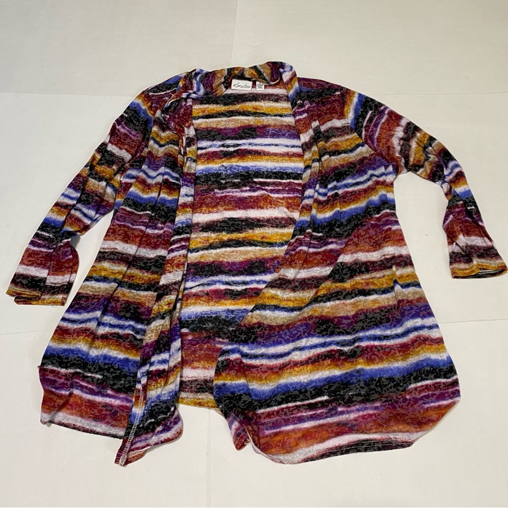 ⭐️Kim Rogers Colorful Abstract Cardigan - Picture 2 of 6
